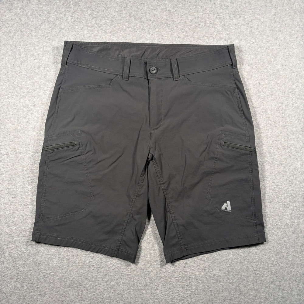 Eddie Bauer First Ascent Shorts Mens 36 (Fits 36x10) Gray Hiking Cargo Nylon